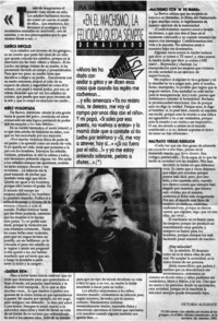 "En el machismo, la felicidad queda siempre demasiado lejos"