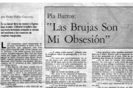 "Las brujas son mi obsesión"