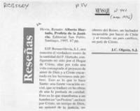 Alberto Hurtado, profeta de la justicia  [artículo] J. C. Olguín.