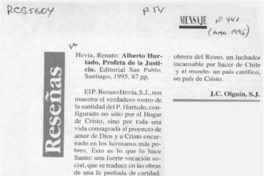 Alberto Hurtado, profeta de la justicia  [artículo] J. C. Olguín.