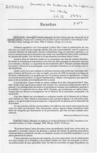 Reseñas  [artículo] Marciano Barrios Valdés.