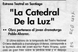 "La Catedral de la luz"  [artículo].