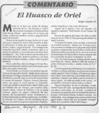 El Huasco de Oriel  [artículo] Sergio Gaytán M.