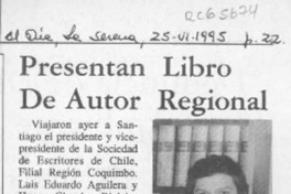 Presentan libro de autor regional  [artículo].