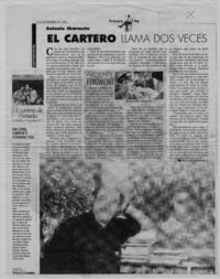 El Cartero llama dos veces  [artículo] Paulina Córdova A.