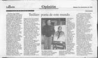 Teillier, poeta de este mundo  [artículo] Poli Délano.