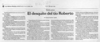 El desquite del tío Roberto  [artículo] Enrique Ramírez Capello.