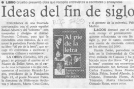 Ideas del fin de siglo  [artículo].