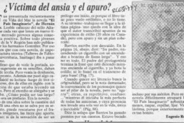 Víctima del ansia y el apuro?  [artículo] Eugenio Rodríguez.
