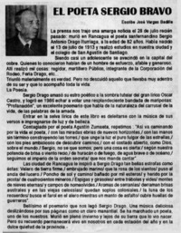 El poeta Sergio Drago