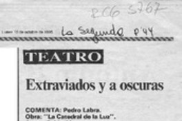 Extraviados y a oscuras  [artículo] Pedro Labra.