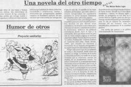 Una novela del otro tiempo  [artículo] Marino Muñoz Lagos.