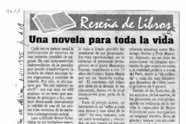 Una Novela para toda la vida  [artículo].