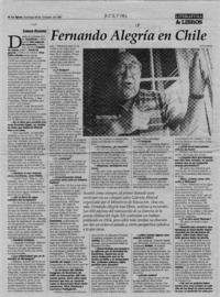 Fernando Alegría en Chile
