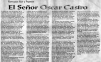 El señor Oscar Castro