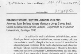Diagnóstico del sistema judicial chileno  [artículo].