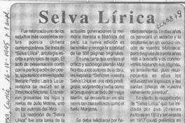 Selva lírica  [artículo].