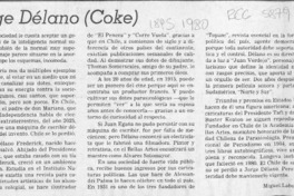 Jorge Délano (Coke)  [artículo] Miguel Laborde.