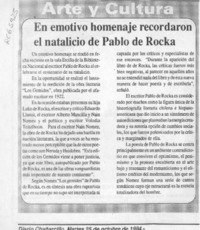 En emotivo homenaje recordaron el natalicio de Pablo de Rokha  [artículo].