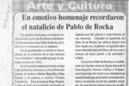 En emotivo homenaje recordaron el natalicio de Pablo de Rokha  [artículo].