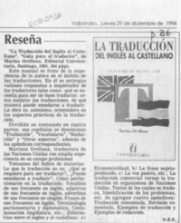 Reseña  [artículo] O. Z. S.