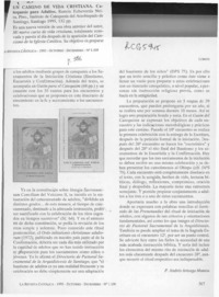 Un camino de vida cristiana  [artículo] Andrés Arteaga Manieu.