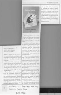 Adios al paraíso  [artículo] Eugenio García-Díaz.