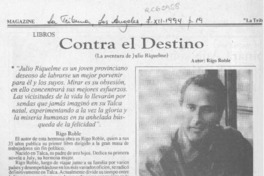 Contra el destino  [artículo].