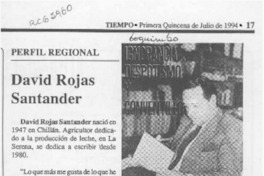 David Rojas Santander  [artículo].
