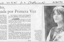 Diamela Eltit, galardonada por primera vez (entrevista)