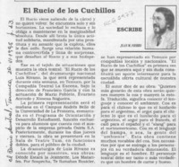 El rucio de los cuchillos  [artículo] Juan M. Fierro.