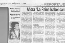 Ahora "La reina Isabel canta en la cátedra"  [artículo] Mario Cortés Flores.