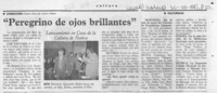 "Peregrino de ojos brillantes"  [artículo].