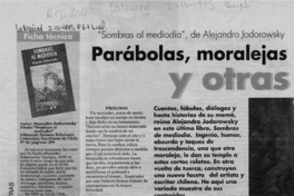 Parábolas, moralejas y otras hierbas  [artículo].