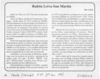 Rubén Leiva San Martín  [artículo] C. R. I.