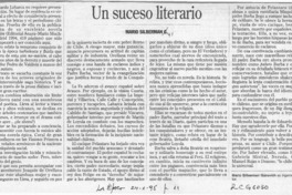 Un suceso literario  [artículo] Mario Silberman G.