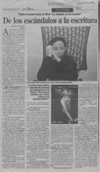 De los escándalos a la escritura  [artículo] Alejandra Gajardo.