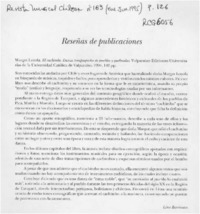 Reseña de publicaciones  [artículo] Lina Barrientos.