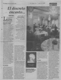 El discreto encanto --  [artículo] Ramiro Rivas.
