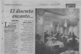 El discreto encanto --  [artículo] Ramiro Rivas.