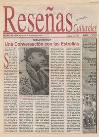 Una conversación con las estrellas  [artículo] Luis Aguilera G.