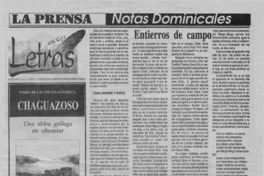 Chaguazoso  [artículo] Edmundo Moure.