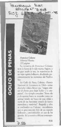 Golfo de penas  [artículo] M. R.