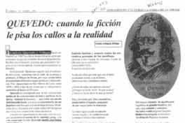Quevedo, cuando la ficción le pisa los callos a la realidad  [artículo] Carlos Aránguiz Zúñiga.