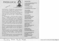 Poesía local  [artículo] Ernesto Massiglio O.