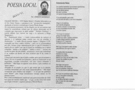 Poesía local  [artículo] Ernesto Massiglio O.