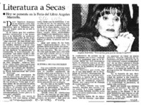 Literatura a secas  [artículo].
