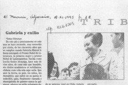Gabriela, la exiliada  [artículo] Ramón Lorenzo.