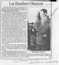 Los hombres obscuros  [artículo] E. C.