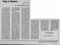 Hugo E. Ramírez